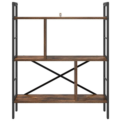 Hyllsystem Rökt ek 75 x 30 x 91 cm Konstruerat trä