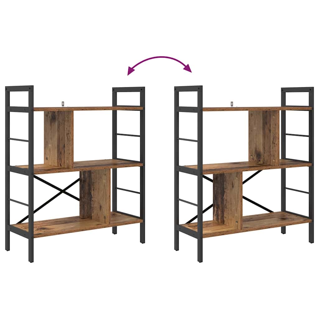 Hyllsystem Gammalt trä 75 x 30 x 91 cm Konstruerat trä