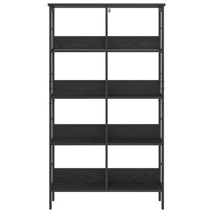 Hyllsystem Svart Ek 82 x 32 x 144,5 cm Konstruerat trä