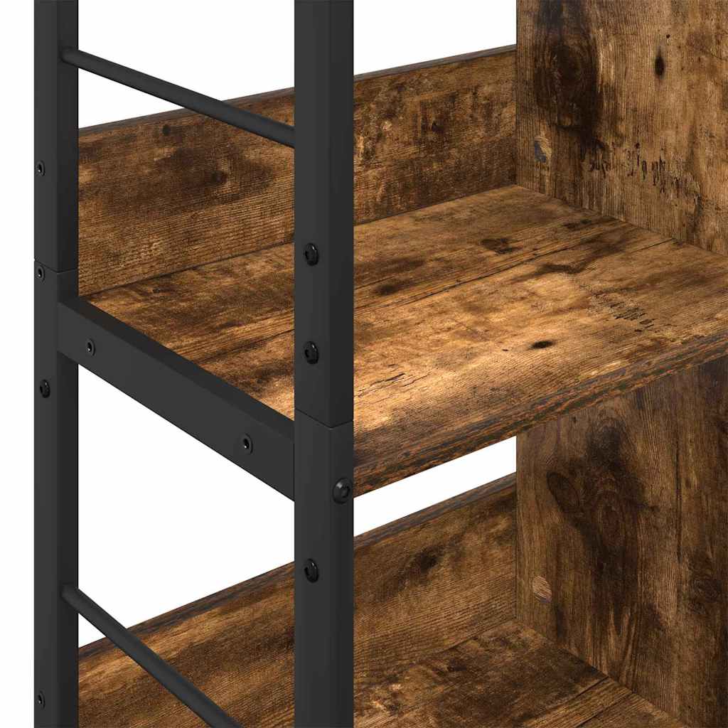 Hyllsystem Rökt ek 82 x 32 x 144,5 cm Konstruerat trä