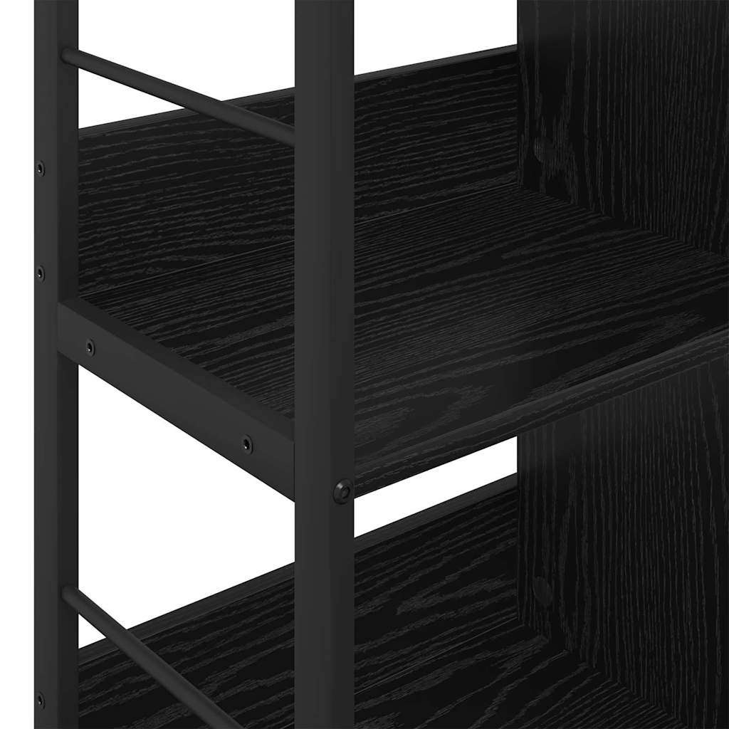 Hyllsystem Svart Ek 82 x 32 x 79 cm Konstruerat trä