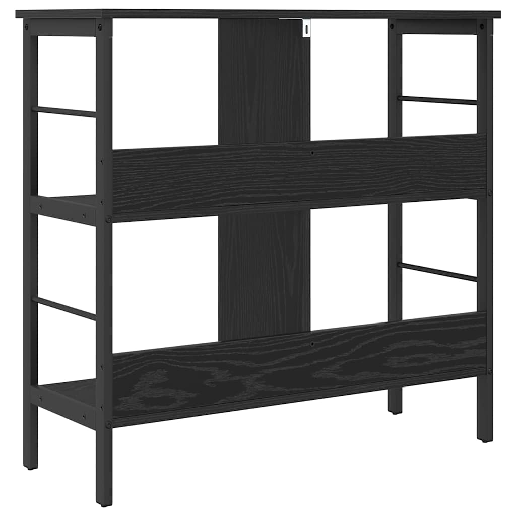 Hyllsystem Svart Ek 82 x 32 x 79 cm Konstruerat trä