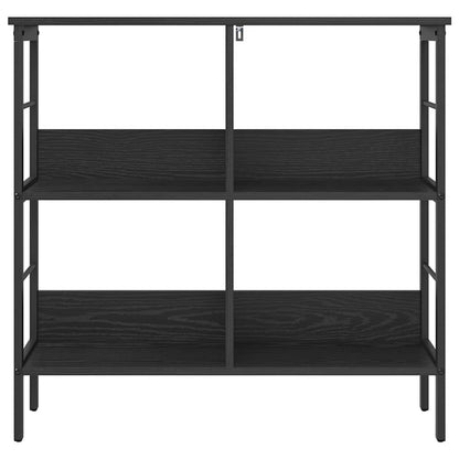 Hyllsystem Svart Ek 82 x 32 x 79 cm Konstruerat trä