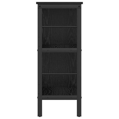 Hyllsystem Svart Ek 82 x 32 x 79 cm Konstruerat trä
