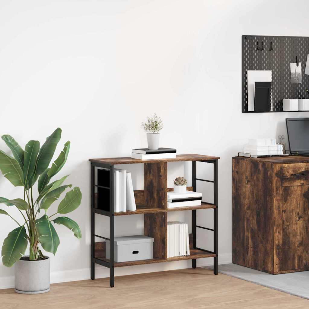 Hyllsystem Rökt ek 82 x 32 x 79 cm Konstruerat trä