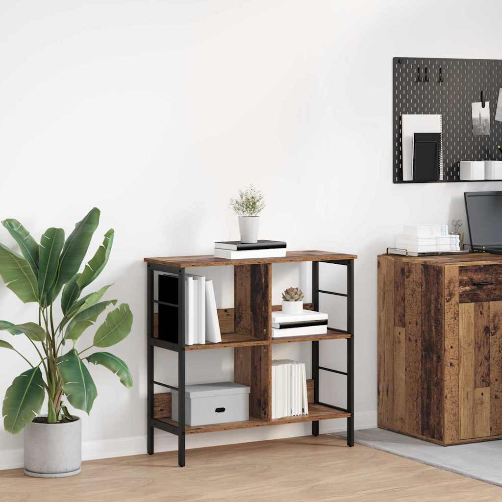 Hyllsystem Gammalt trä 82 x 32 x 79 cm Konstruerat trä