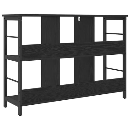 Hyllsystem Svart Ek 102 x 32 x 72,5 cm Konstruerat trä