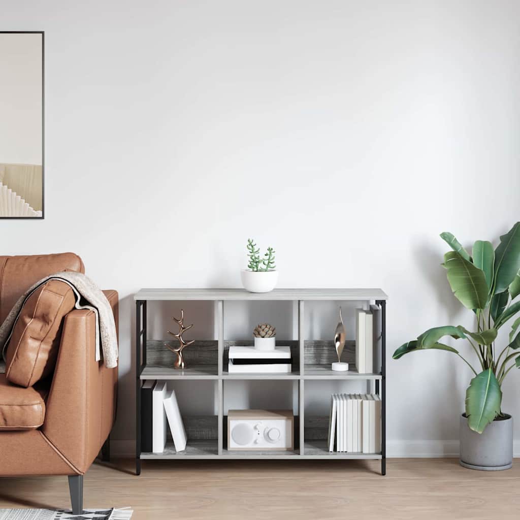 Hyllsystem Grå Sonoma 102 x 32 x 72,5 cm Konstruerat trä
