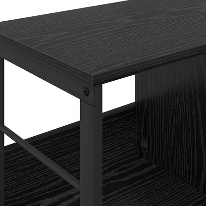 Hyllsystem Svart Ek 102 x 32 x 40,5 cm Konstruerat trä