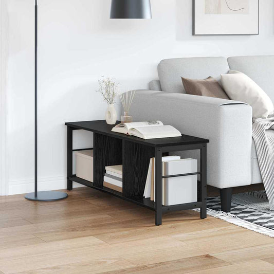 Hyllsystem Svart Ek 102 x 32 x 40,5 cm Konstruerat trä