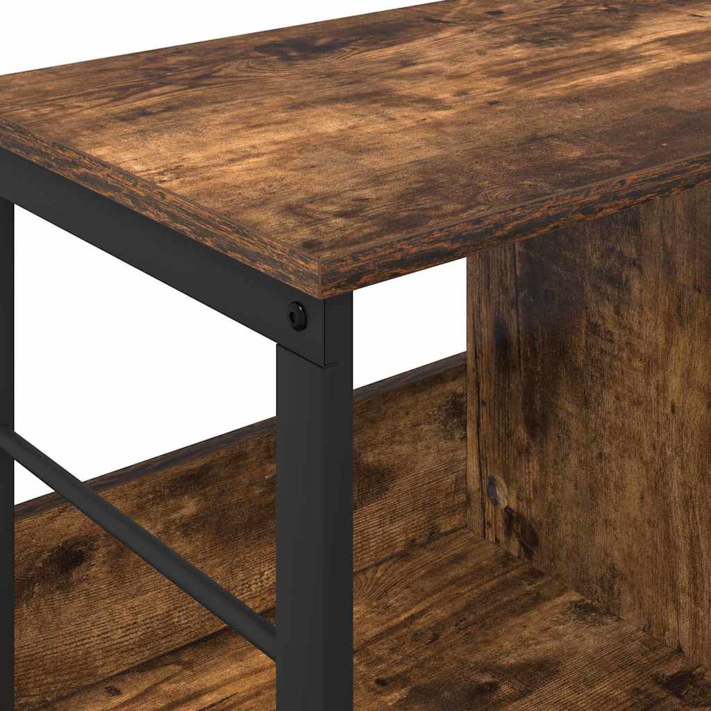 Hyllsystem Rökt ek 102 x 32 x 40,5 cm Konstruerat trä