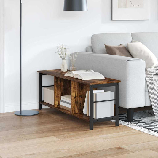 Hyllsystem Rökt ek 102 x 32 x 40,5 cm Konstruerat trä