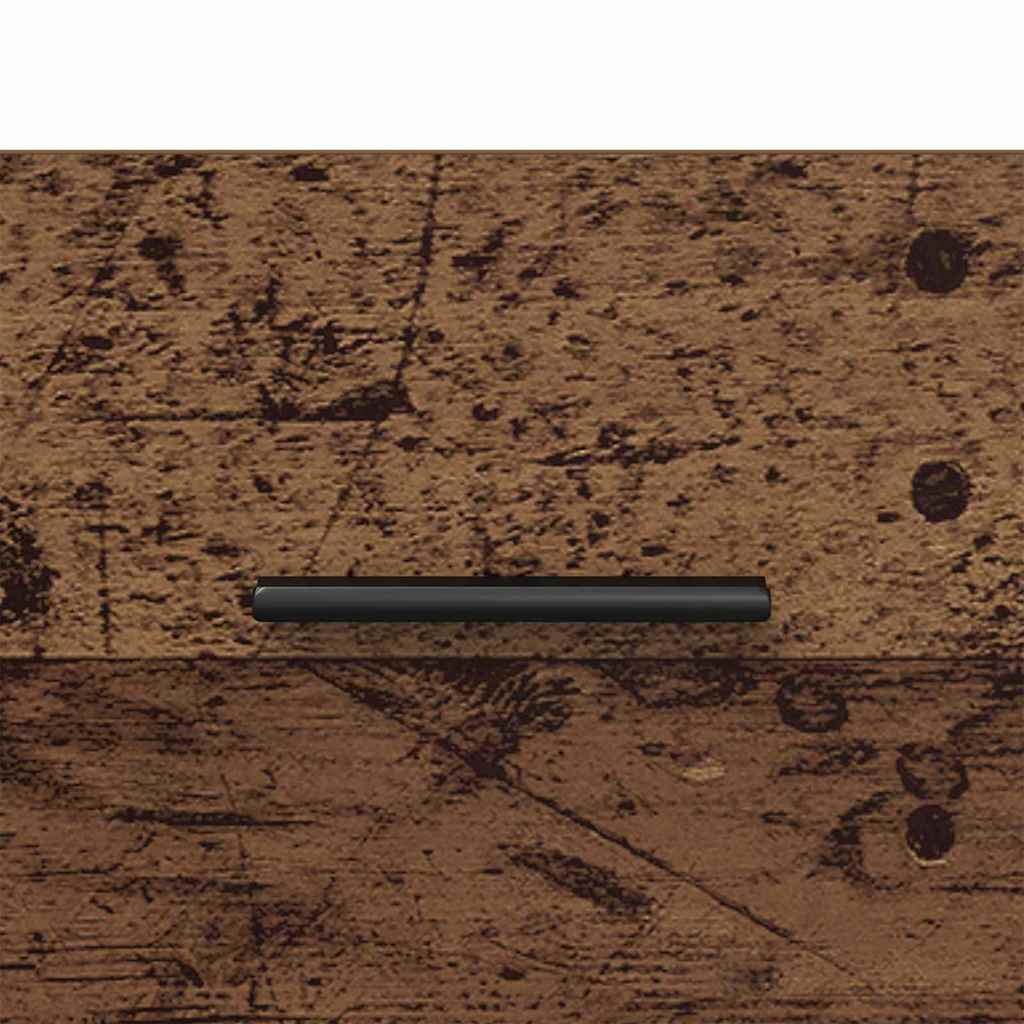 Nattduksbord 2 pcs Gammalt trä och svart 40 x 35 x 47,5 cm