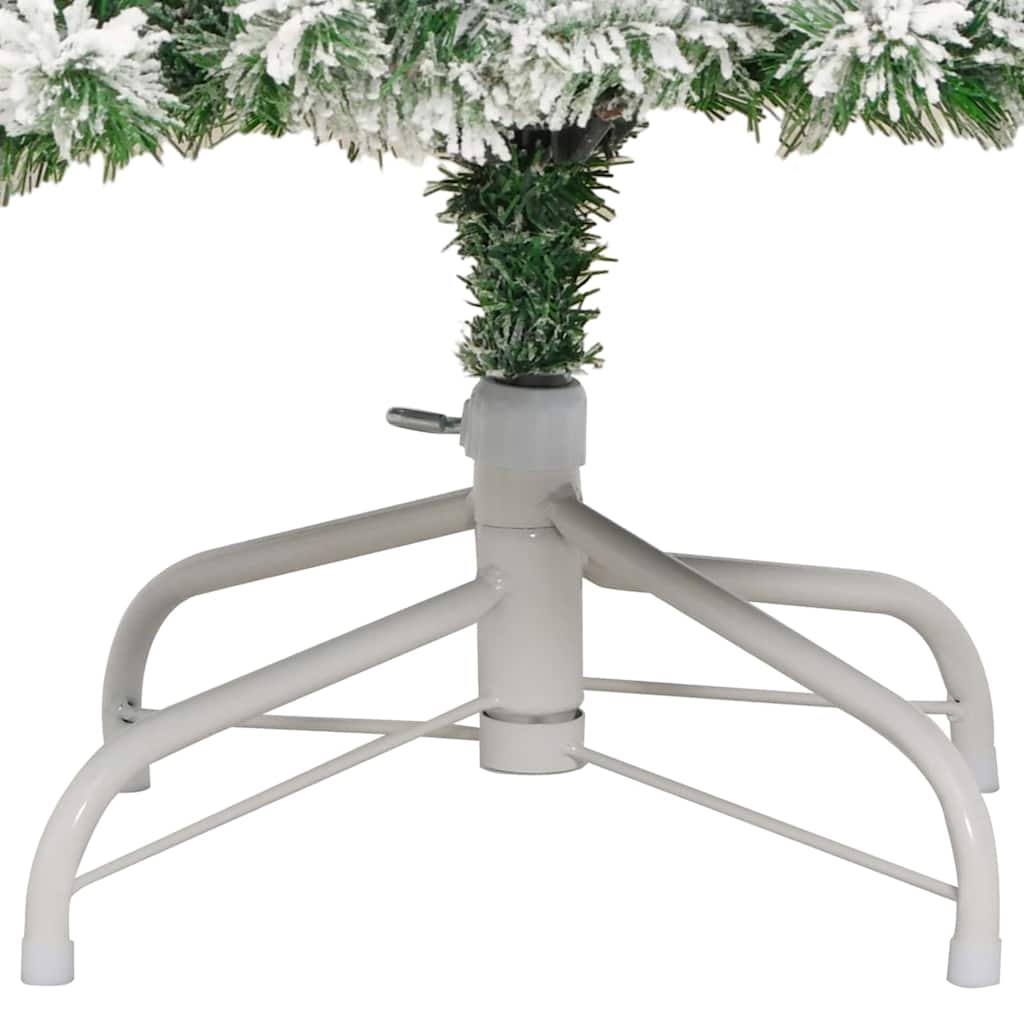 Plast Hingad Julgran med 300 LED-lampor Grön och Vit 210 cm