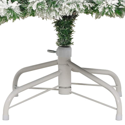 Plast Hingad Julgran med 300 LED-lampor Grön och Vit 210 cm