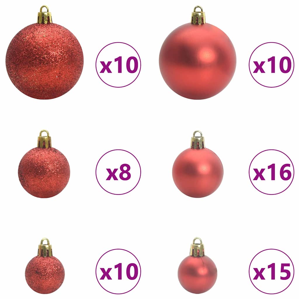 Plast Hingad Julgran med 300 LED-lampor Grön och Vit 240 cm