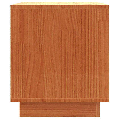 TV-skåp Vaxbrun 80 x 35 x 40,5 cm Massiv furu