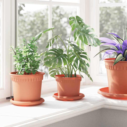 Rund Blomkruka 6 pcs Murgrön Ø 12,5 x 10 cm Plast