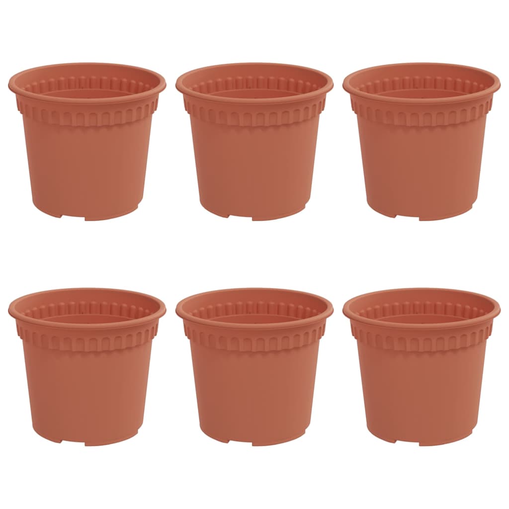 Rund Blomkruka 6 pcs Murgrön Ø 12,5 x 10 cm Plast