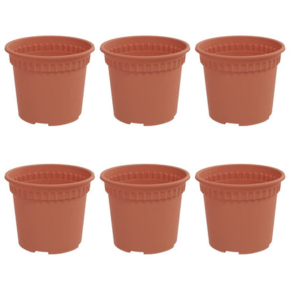 Rund Blomkruka 6 pcs Murgrön Ø 12,5 x 10 cm Plast