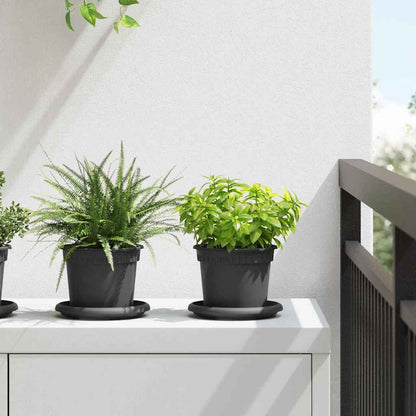 Rund Blomkruka 6 pcs Svart Ø 12,5 x 10 cm Plast