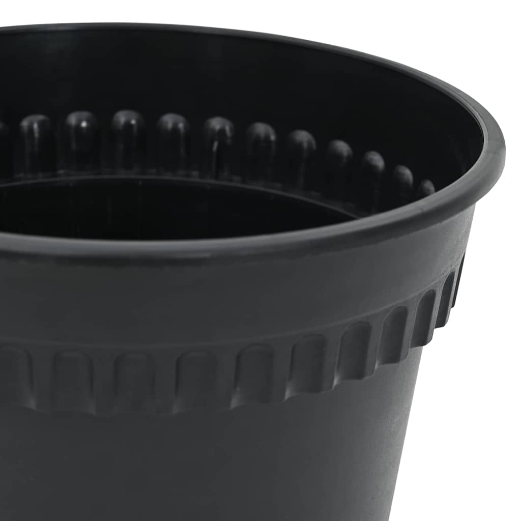 Rund Blomkruka 6 pcs Svart Ø 15 x 12 cm Plast