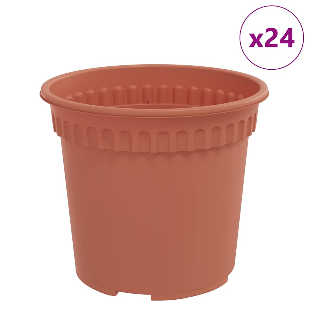 Rund Blomkruka 24 pcs Murgrön Ø 15 x 12 cm Plast