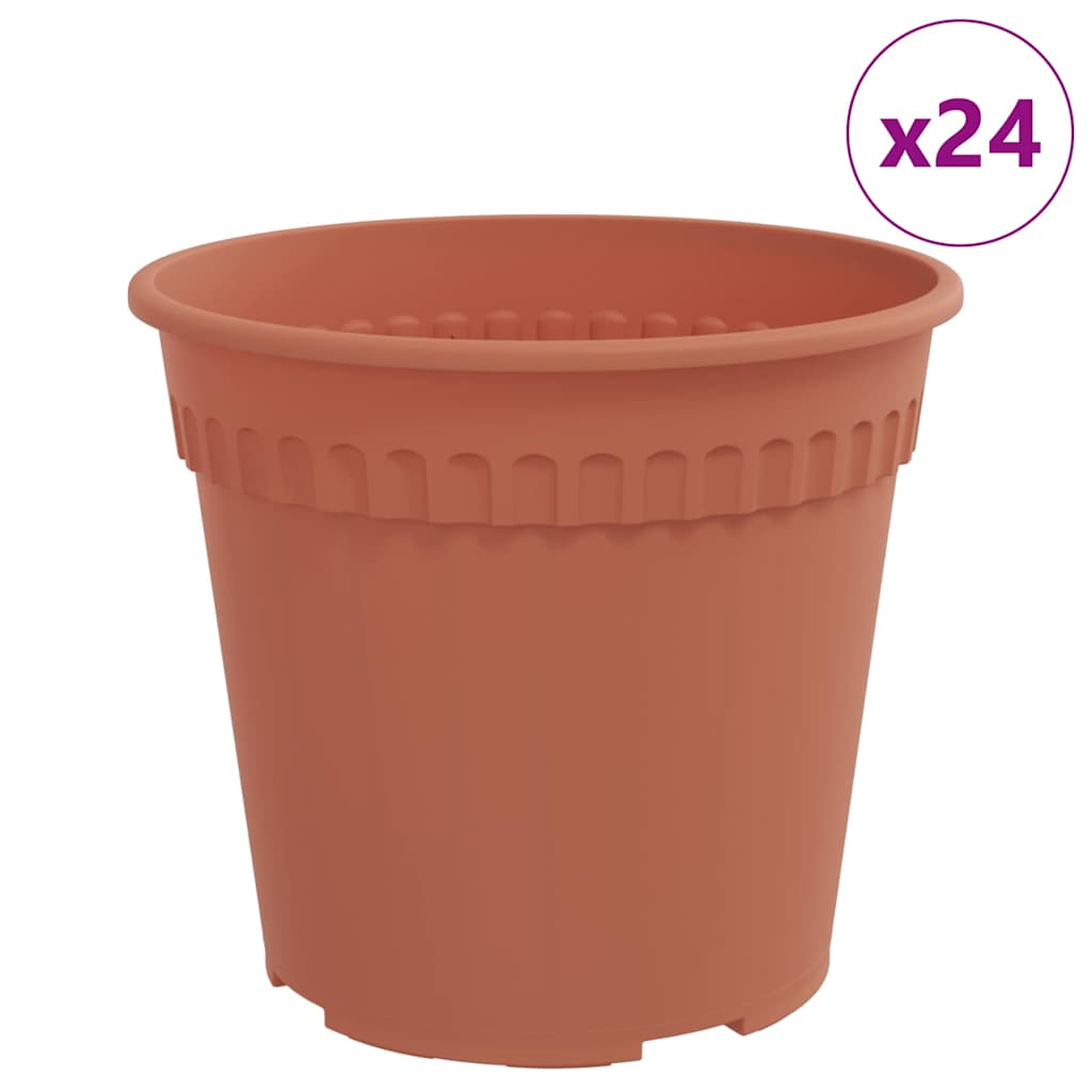 Rund Blomkruka 24 pcs Murgrön Ø 19 x 16 cm Plast