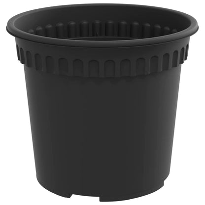 Rund Blomkruka 24 pcs Svart Ø 15 x 12 cm Plast
