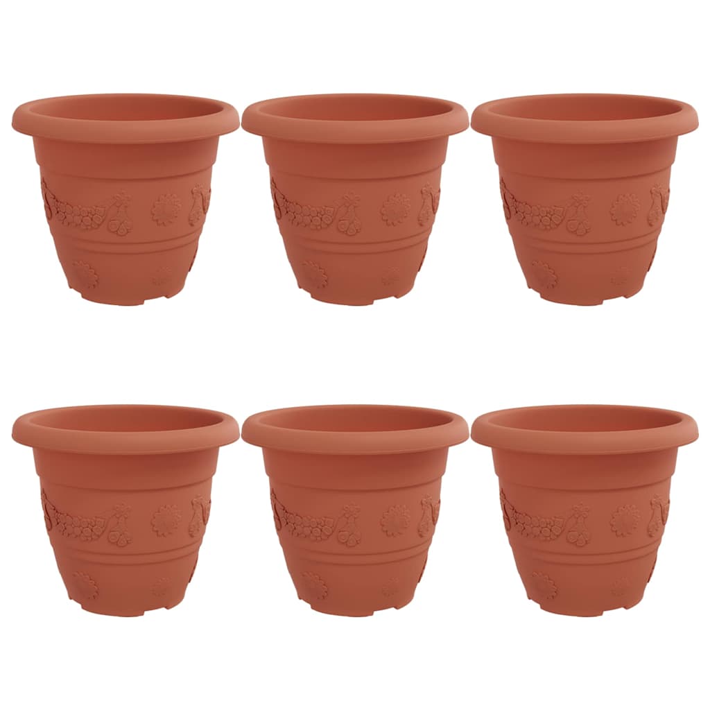 Rund Blomkruka 6 pcs Murgrön Ø 22 x 18 cm Plast