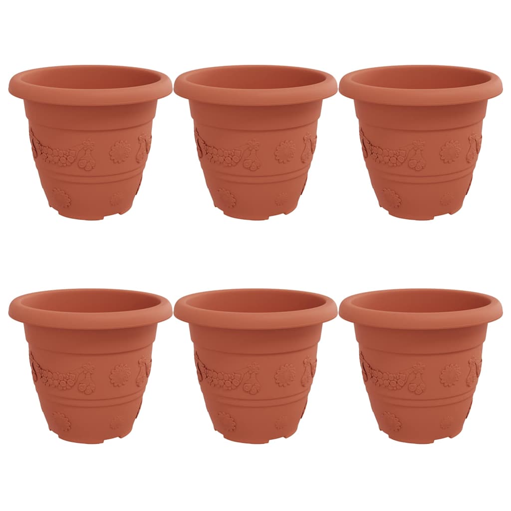 Rund Blomkruka 6 pcs Murgrön Ø 26 x 21.5 cm Plast