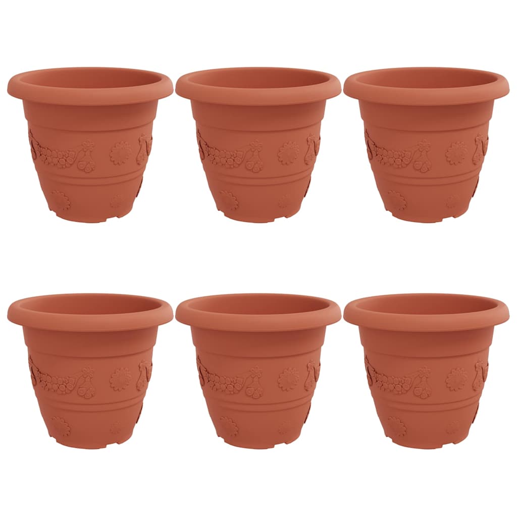 Rund Blomkruka 6 pcs Murgrön Ø 26 x 21.5 cm Plast