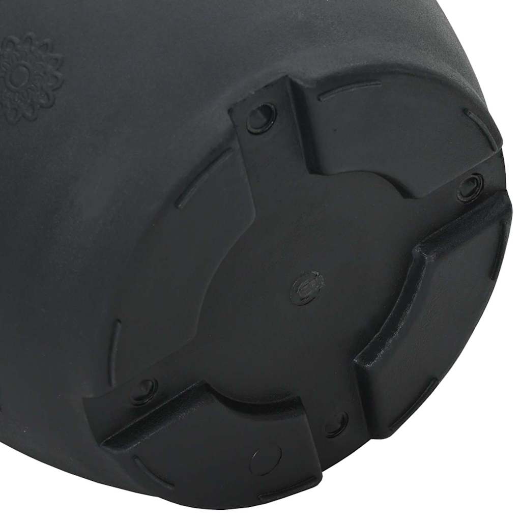 Rund Blomkruka 6 pcs Svart Ø 26 x 21.5 cm Plast