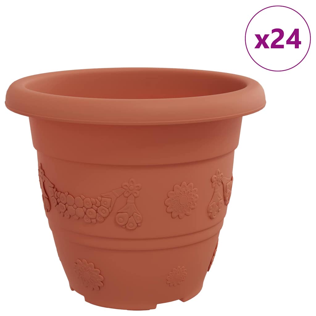 Rund Blomkruka 24 pcs Murgrön Ø 22 x 18 cm Plast