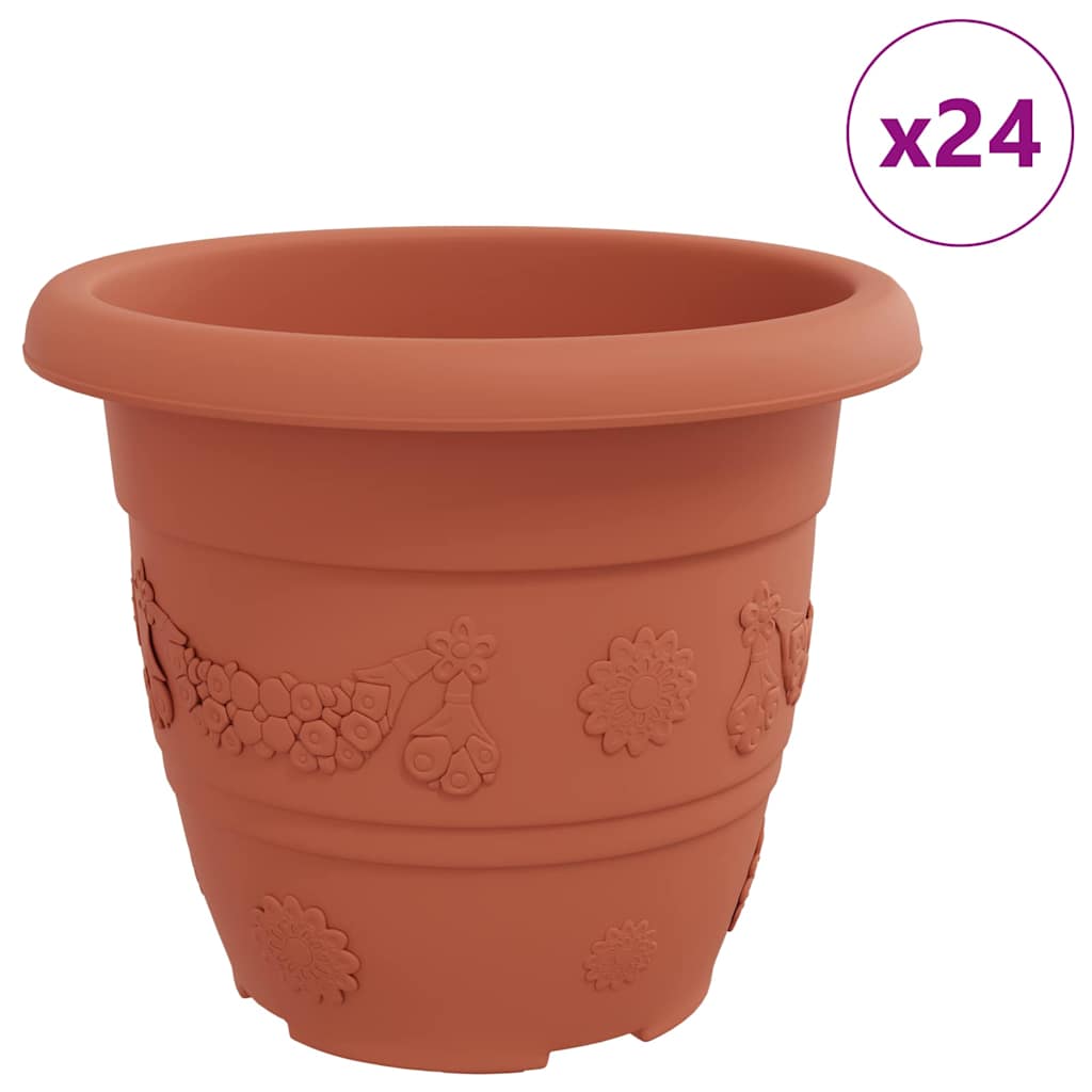 Rund Blomkruka 24 pcs Murgrön Ø 30 x 25 cm Plast