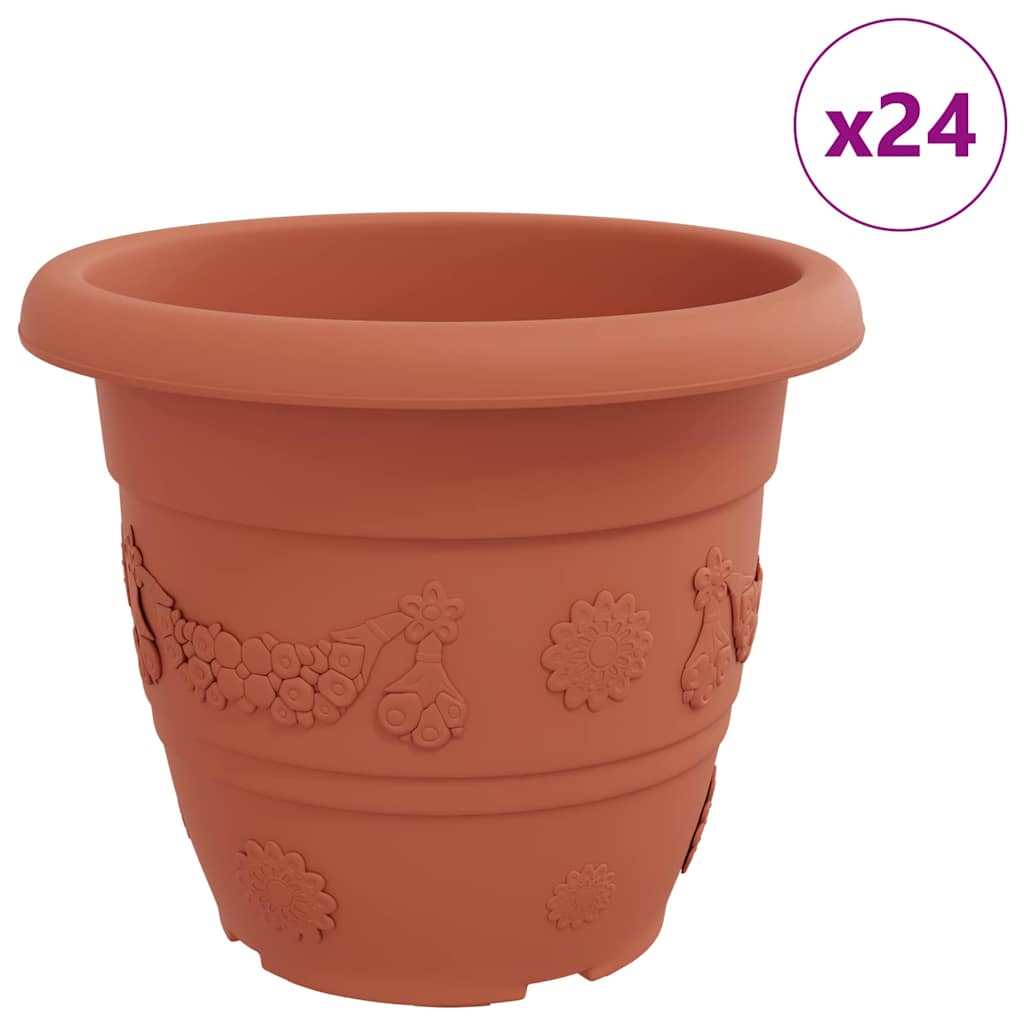 Rund Blomkruka 24 pcs Murgrön Ø 34 x 28 cm Plast