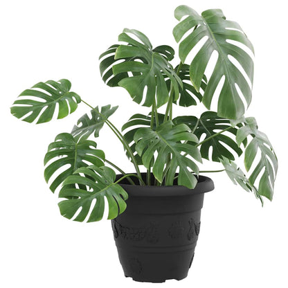 Rund Blomkruka 24 pcs Svart Ø 22 x 18 cm Plast