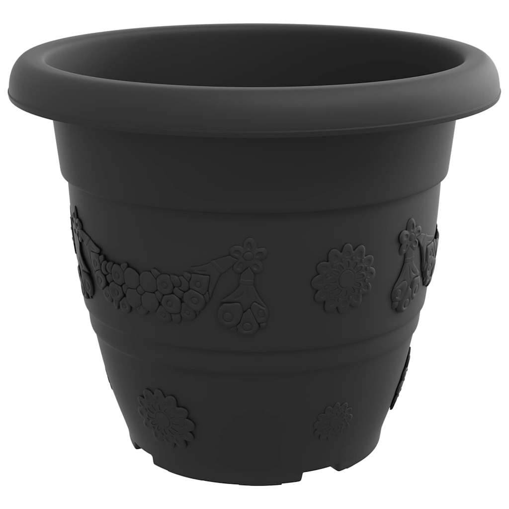 Rund Blomkruka 24 pcs Svart Ø 39 x 32 cm Plast