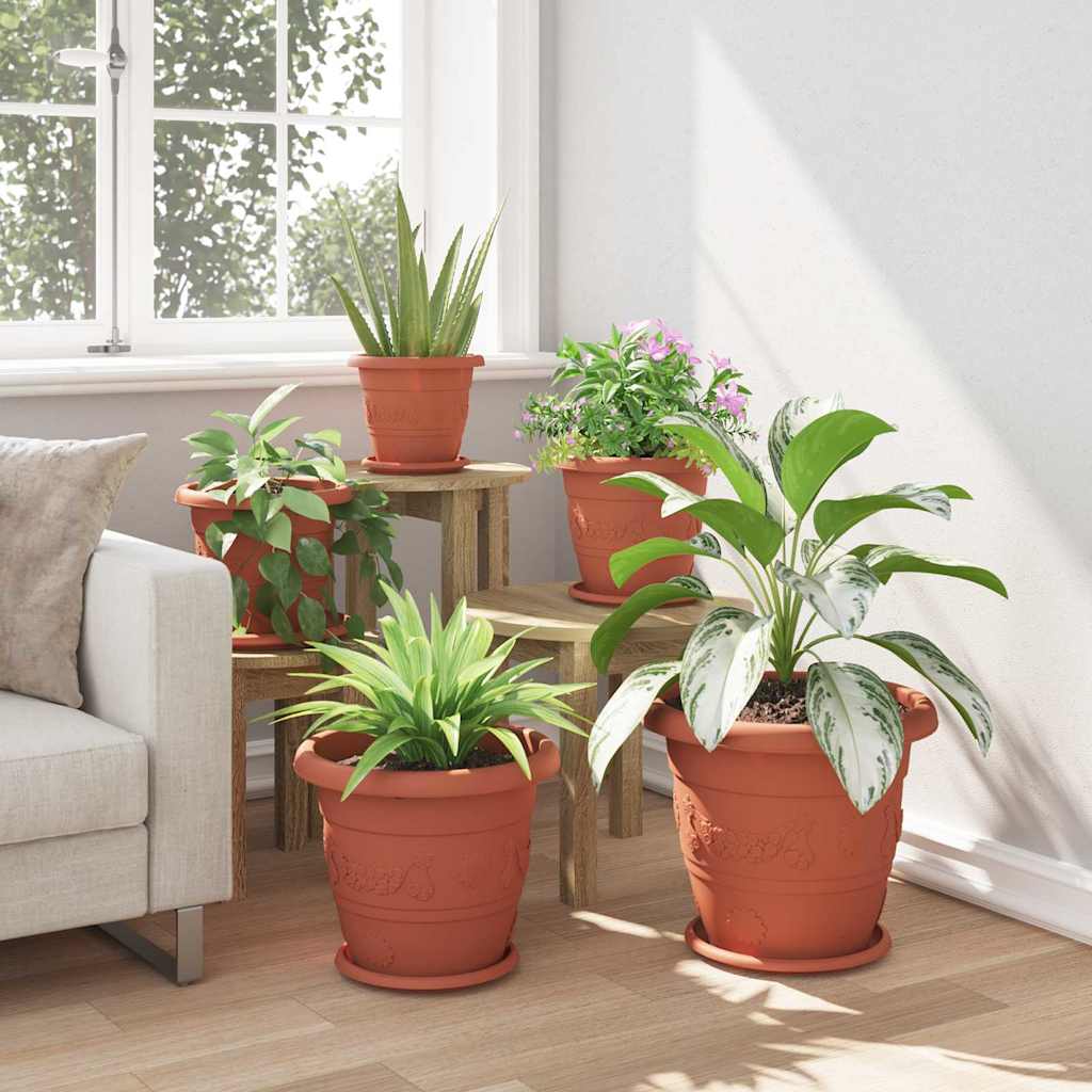 Rund Blomkruka 6 pcs Murgrön Ø 23,5 x 2,5 cm Plast