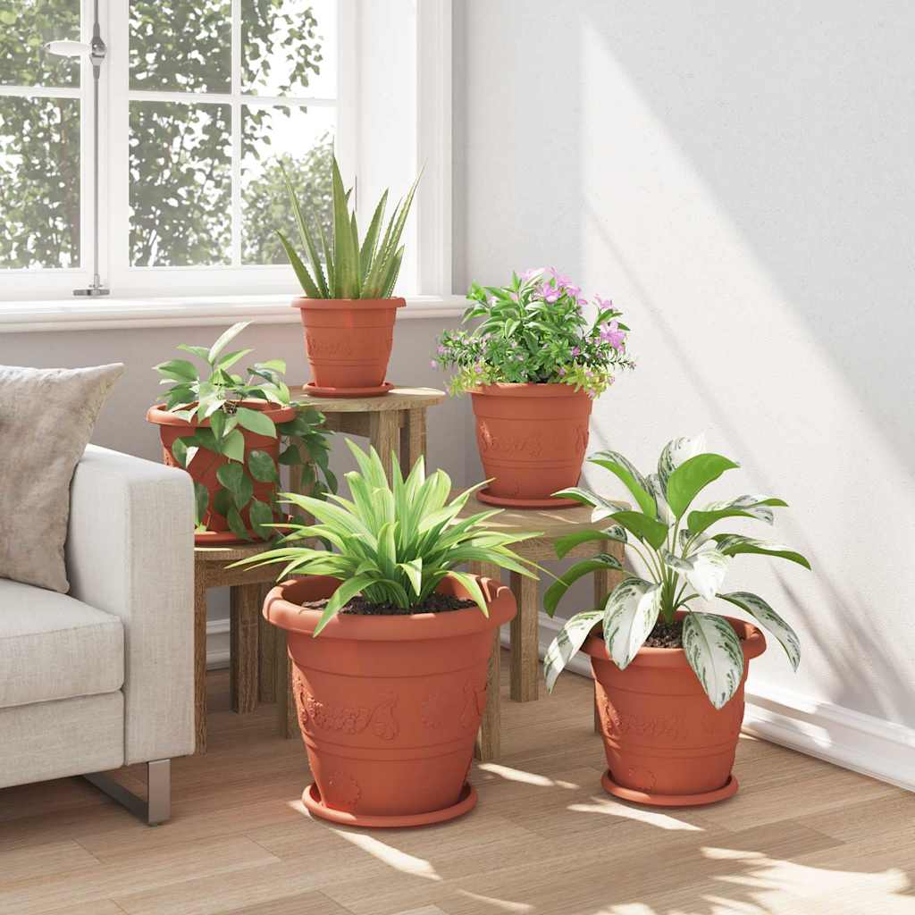 Rund Blomkruka 6 pcs Murgrön Ø 27 x 2,5 cm Plast