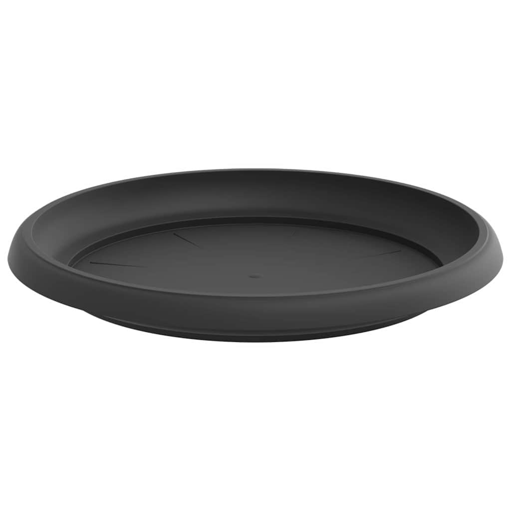 Rund Blomkruka 6 pcs Svart Ø 14 x 2 cm Plast