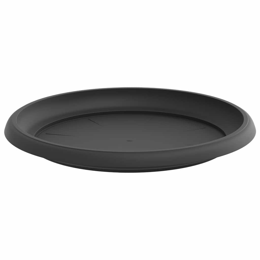 Rund Blomkruka 24 pcs Svart Ø 23,5 x 2,5 cm Plast