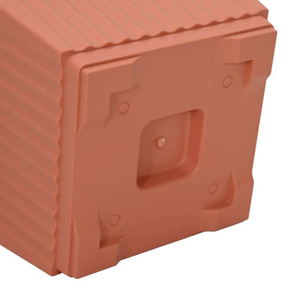 Kvadratisk Blomkruka 6 pcs Murgrön 23 x 23 x 17,5 cm Plast