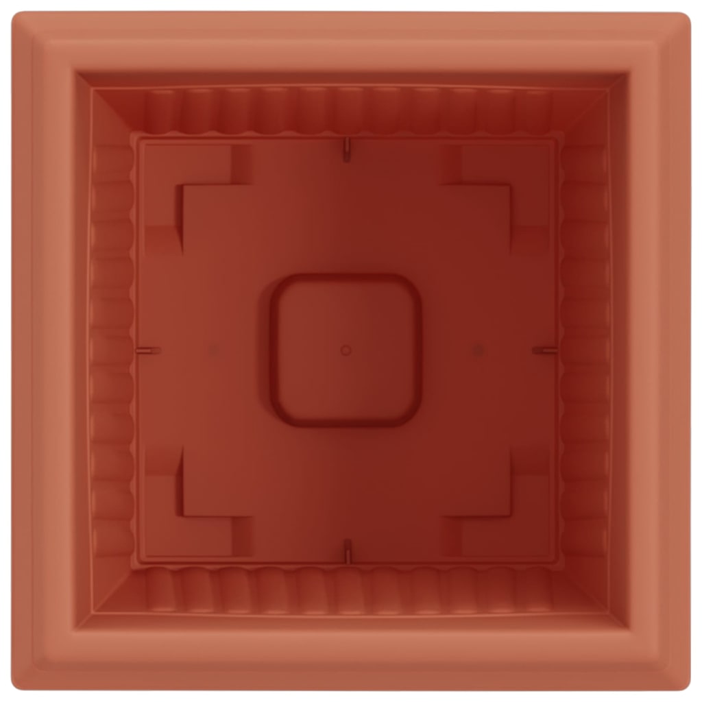Kvadratisk Blomkruka 6 pcs Murgrön 23 x 23 x 17,5 cm Plast