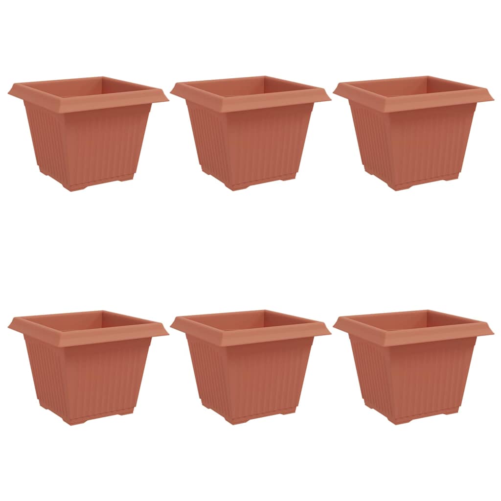 Kvadratisk Blomkruka 6 pcs Murgrön 28,5 x 28,5 x 22 cm Plast
