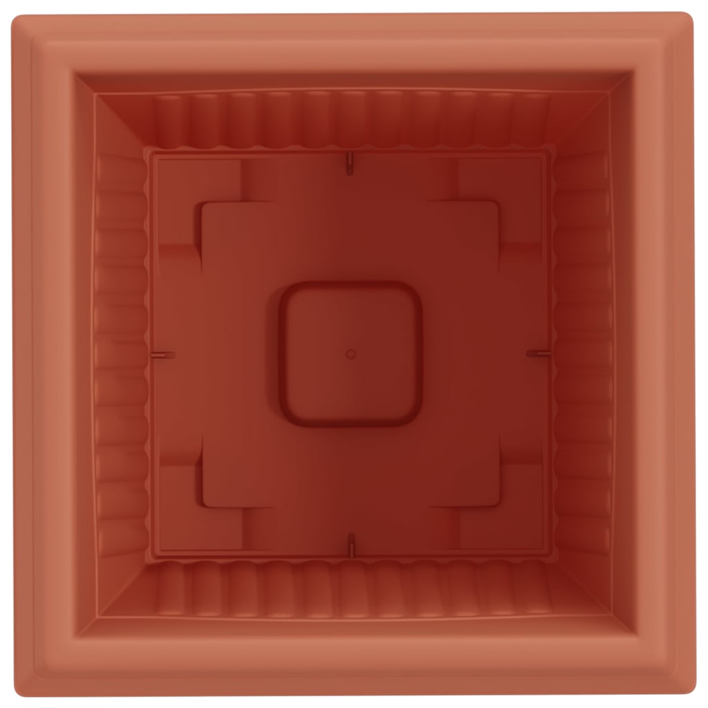 Kvadratisk Blomkruka 6 pcs Murgrön 33 x 33 x 26 cm Plast