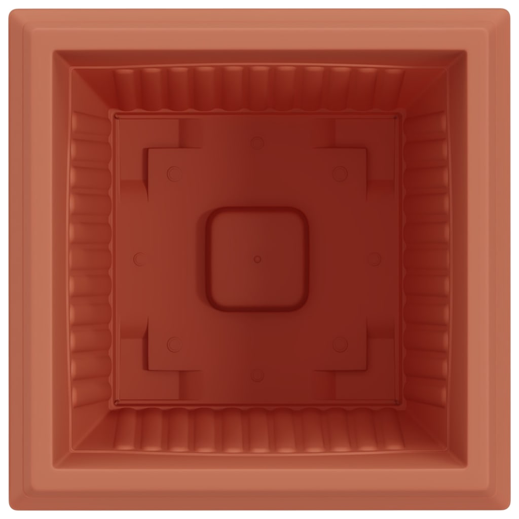 Kvadratisk Blomkruka 6 pcs Murgrön 43 x 43 x 33,5 cm Plast