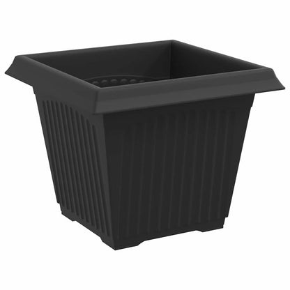 Kvadratisk Blomkruka 6 pcs Svart 20 x 20 x 16 cm Plast