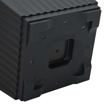 Kvadratisk Blomkruka 6 pcs Svart 23 x 23 x 17,5 cm Plast