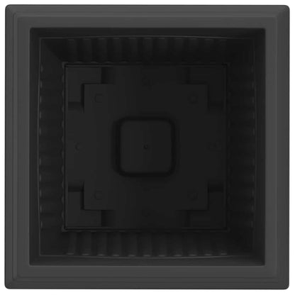 Kvadratisk Blomkruka 6 pcs Svart 43 x 43 x 33,5 cm Plast